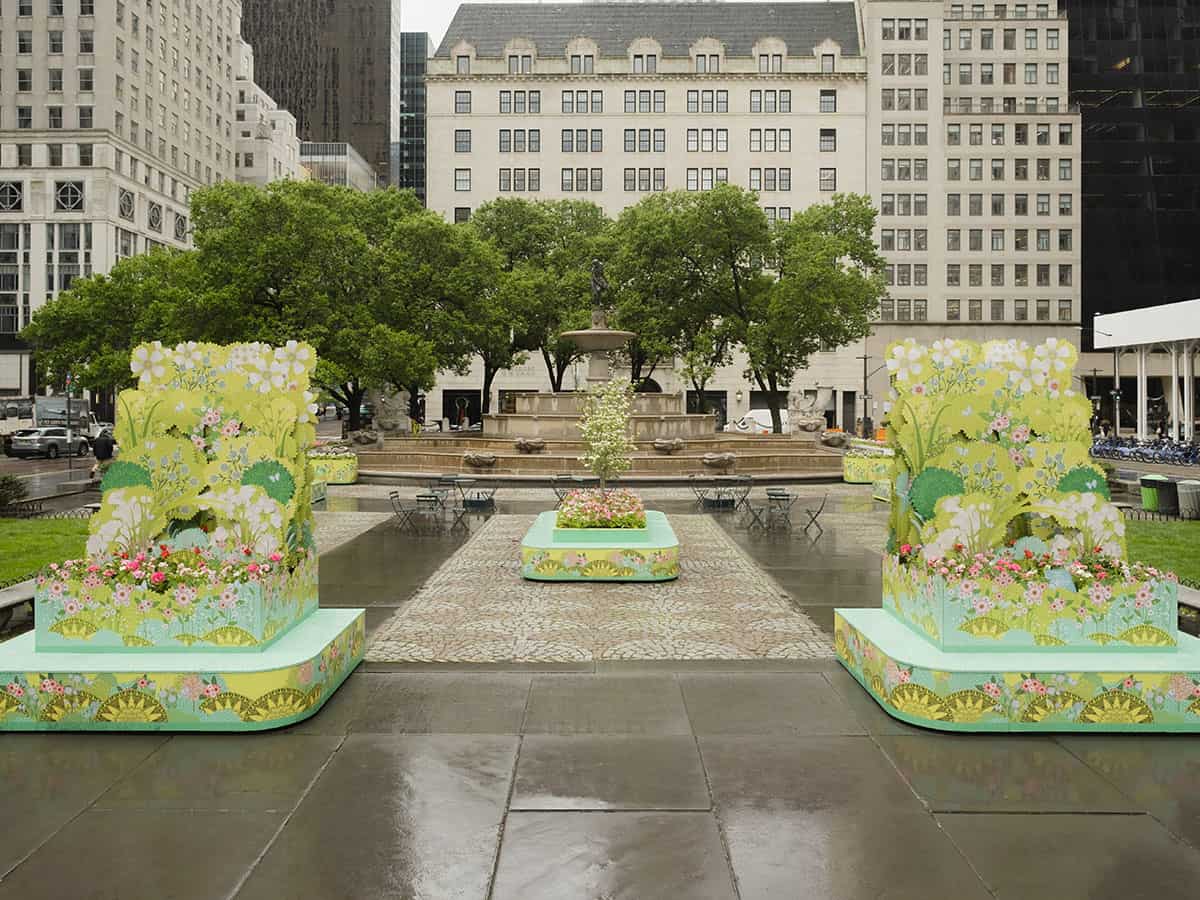French High Jewelry & Watchmaking Maison, Van Cleef & Arpels, Creates Floral Installation In New York