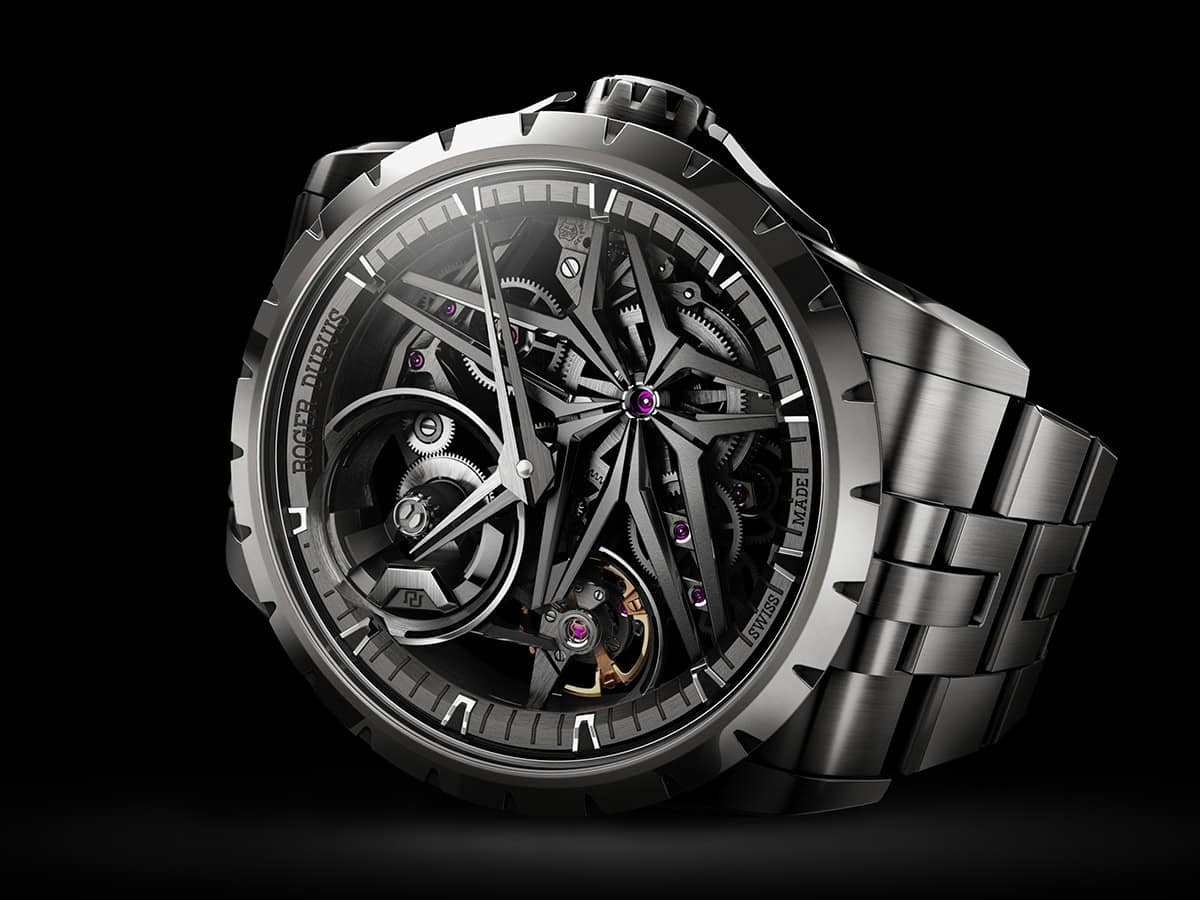Roger Dubuis Experiments With Titanium In Its New Excalibur Monobalancier Titanium Timepiece