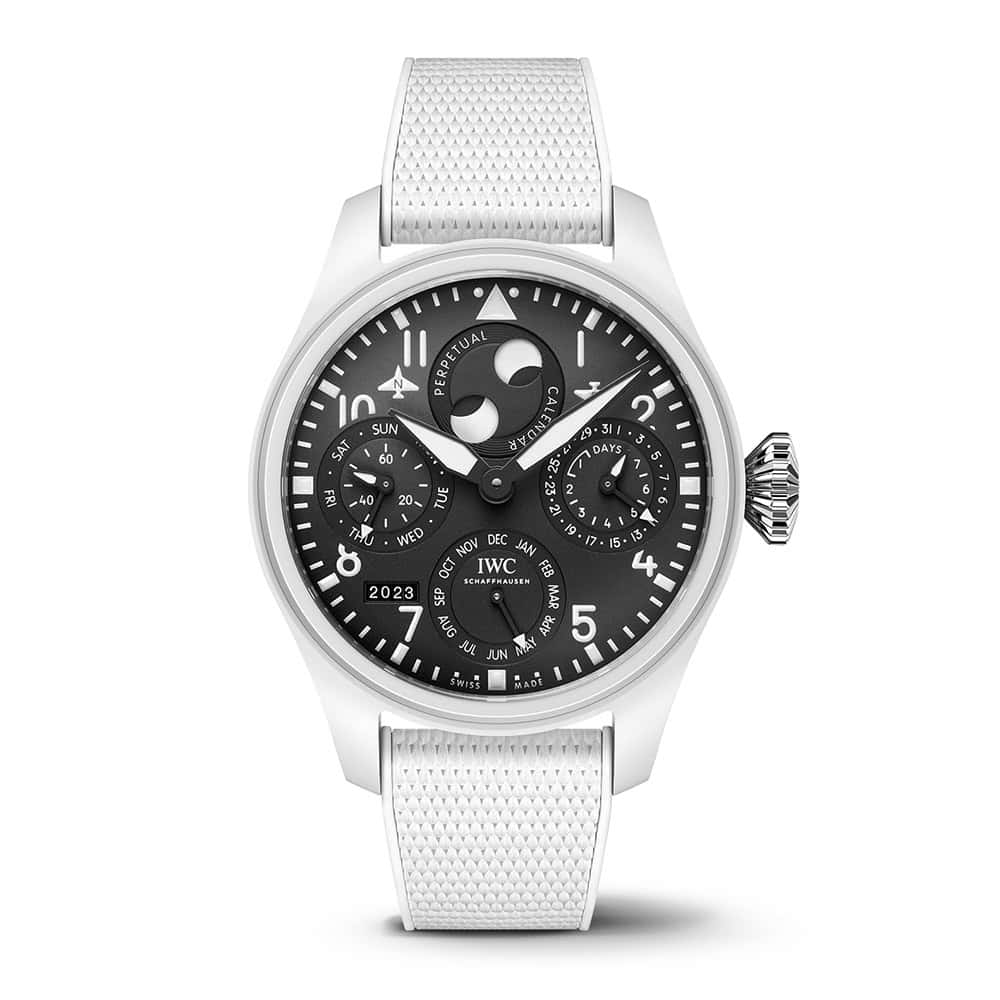 A Haute Look At The New IWC Big Pilot's Watch Perpetual Calendar Top Gun "Lake Tahoe” That Soft Launched On Lewis Hamilton