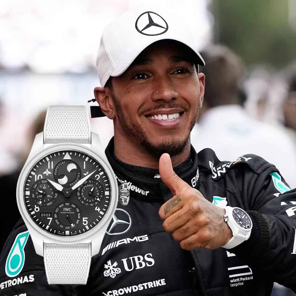 A Haute Look At The New IWC Big Pilot's Watch Perpetual Calendar Top Gun "Lake Tahoe” That Soft Launched On Lewis Hamilton