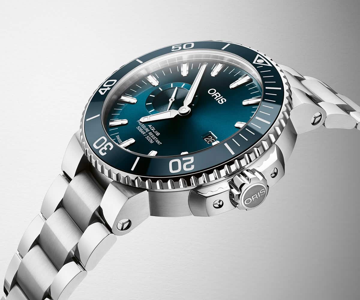 Haute News: Oris Releases The Aquis Date Small Seconds In A Contemporary New Color