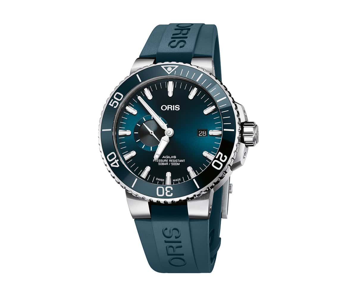Haute News: Oris Releases The Aquis Date Small Seconds In A Contemporary New Color