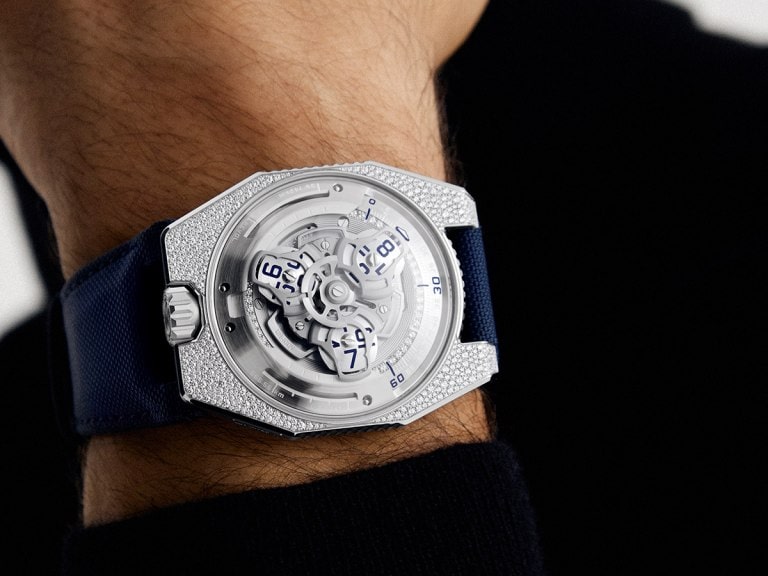 Introducing the Urwerk UR-100V Stardust: A Celestial Timepiece Set With 400 Diamonds