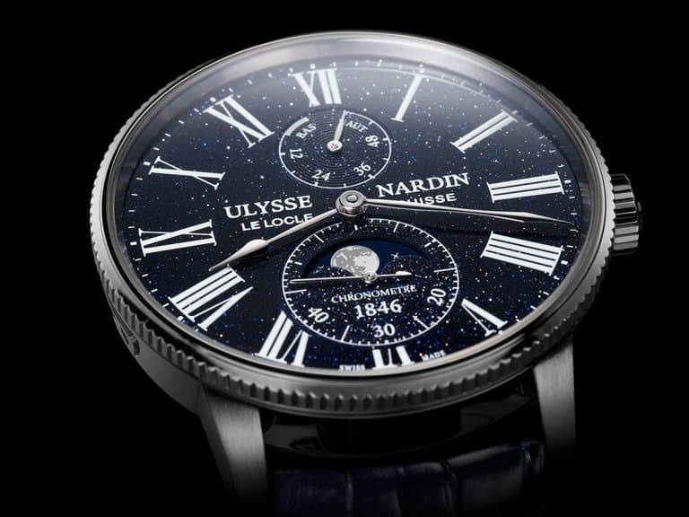 Ulysse Nardin Drops Two New Watch Marvels: The Diver Starry Night & Marine Torpilleur Moonphase Aventurine