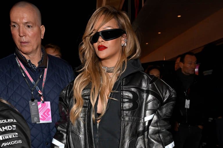 Rihanna Steps Out In a Custom Jacob & Co. Anklet Watch at the Inaugural F1 Grand Prix in Vegas