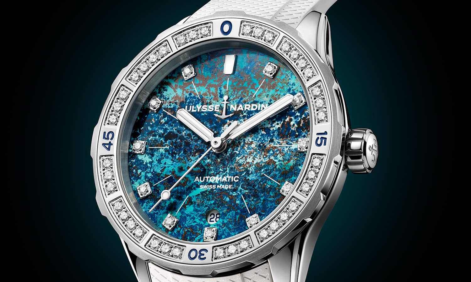 Ulysse Nardin Unveils Limited Edition Diver Atoll With A Diamond Bezel