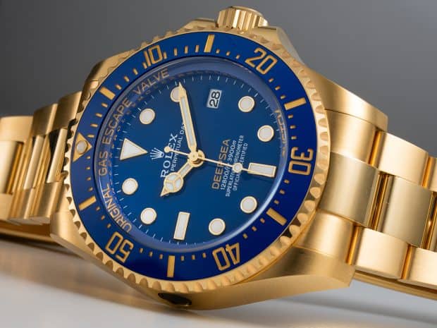 Watch Of The Week: The Rolex Oyster Perpetual Rolex Deepsea In 18K Yellow Gold