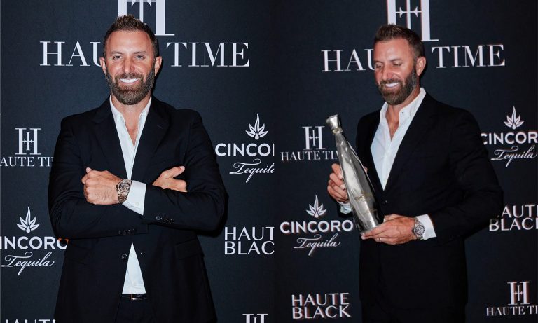 Haute Time Toasts To Golf Legend Dustin Johnson With Cincoro Tequila