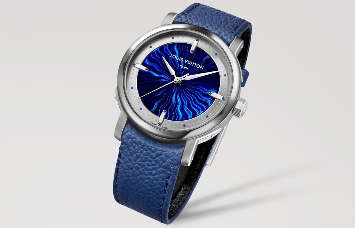 Louis Vuitton Introduces The Escale Platinum Watch With Guilloché & Grand Feu Enamel Dial