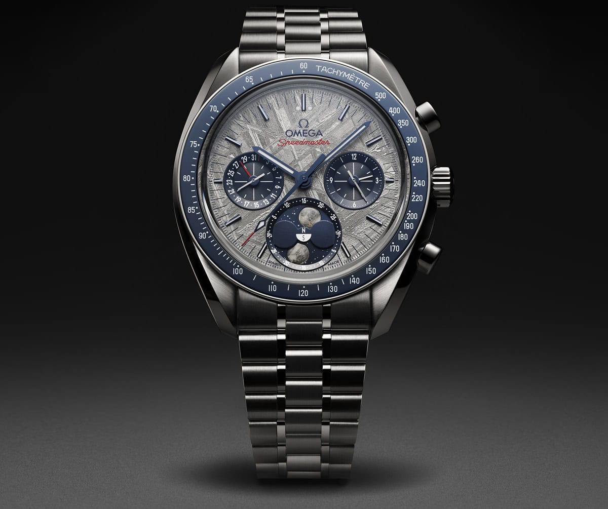 Omega Launches Another Marvel—The Speedmaster Moonphase Meteorite