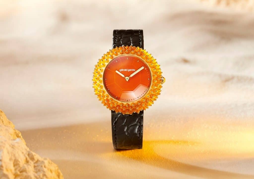 Gérald Genta Debuts The Rather Striking Gentissima Oursin Fire Opal