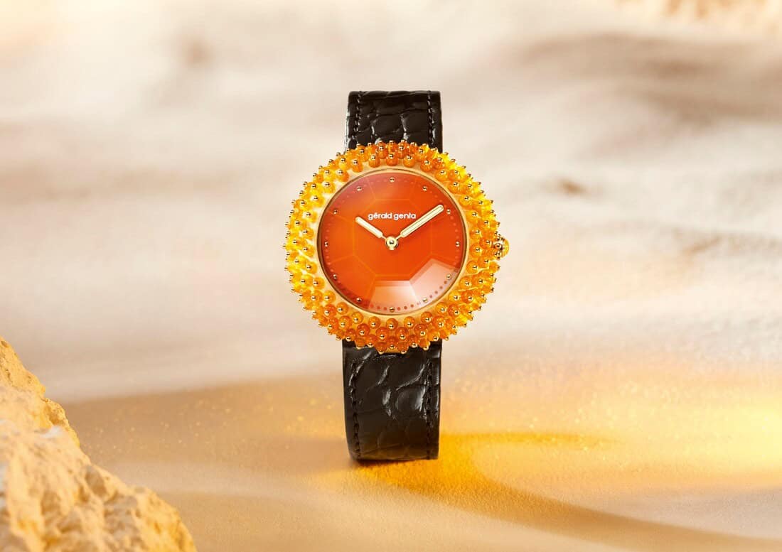 Gérald Genta Debuts The Rather Striking Gentissima Oursin Fire Opal