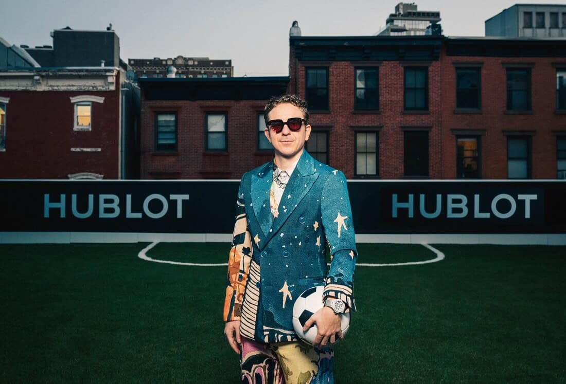 Hublot Teams Up with KidSuper as Official Partner of Rooftop Football Pitch