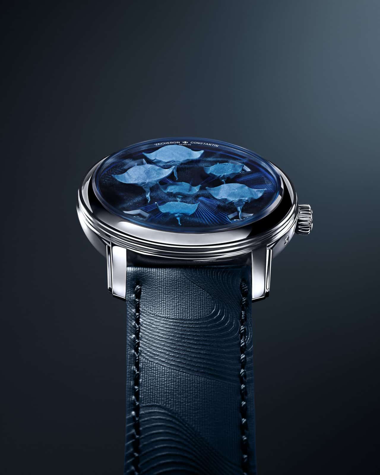 Vacheron Constantin Metiers d Art Tribute to the Animal Kingdom Oraygami dial with micro-origami manta rays by Anja Midori