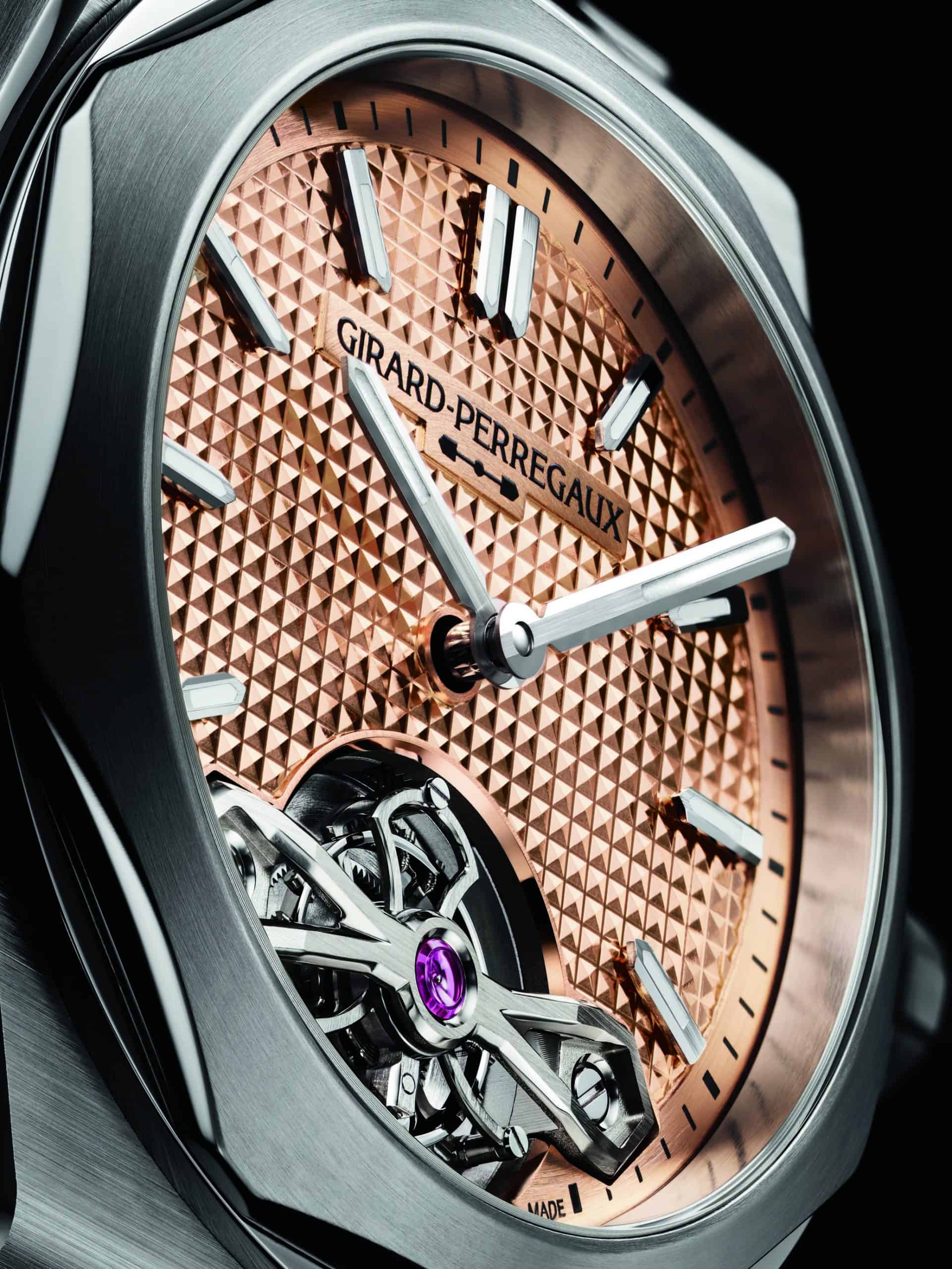 Girard-Perregaux's Laureato Fifty Tourbillon Unites Five of Its Historic Signatures