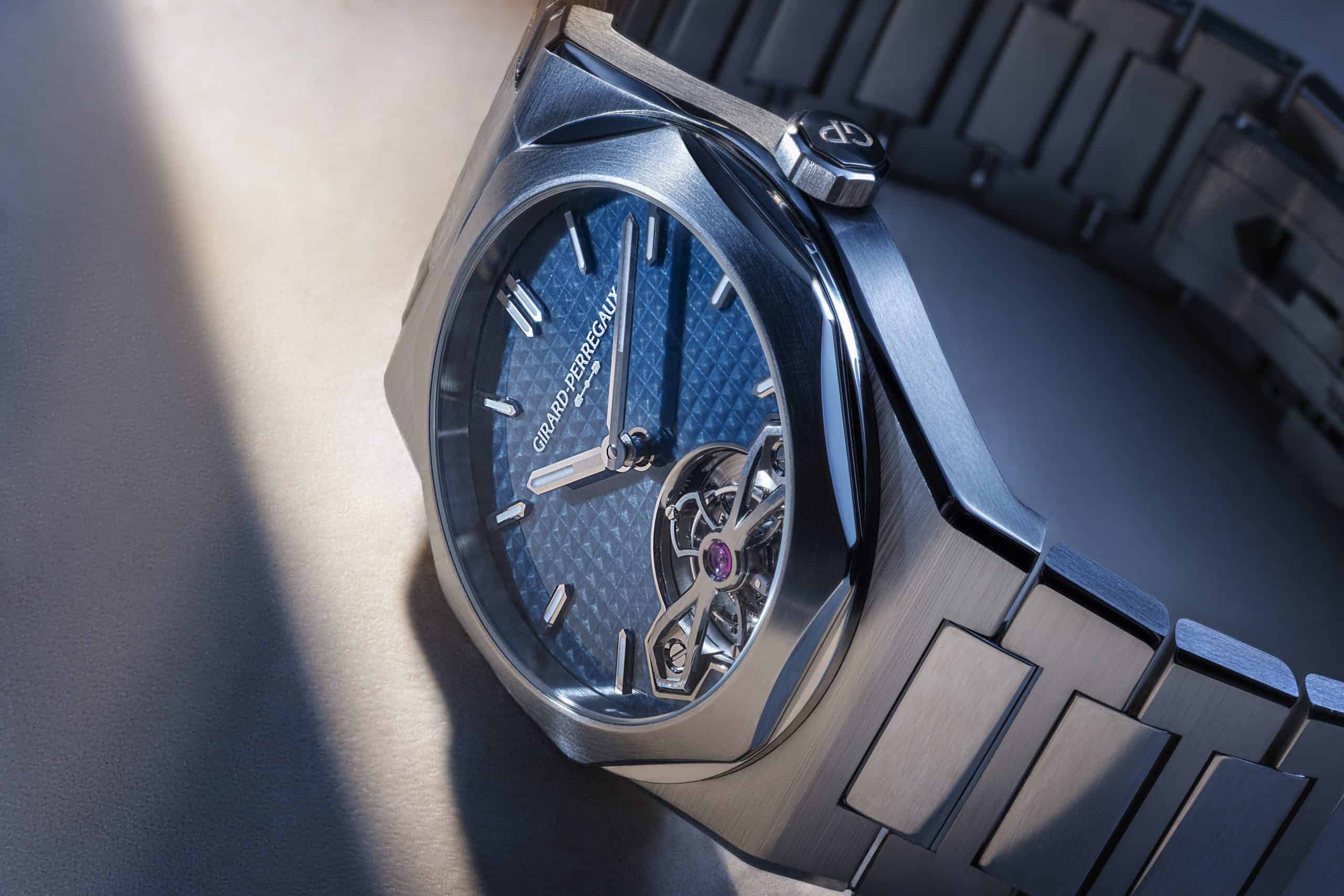 Girard-Perregaux’s Laureato Fifty Tourbillon Unites Five of Its Historic Signatures