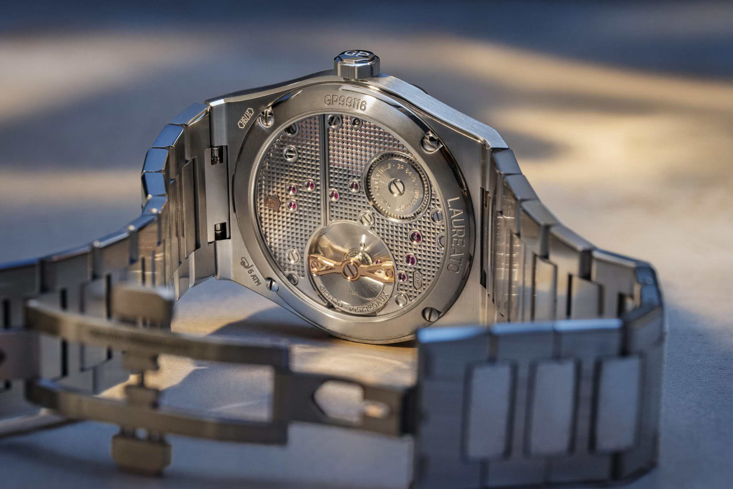Girard-Perregaux's Laureato Fifty Tourbillon Unites Five of Its Historic Signatures