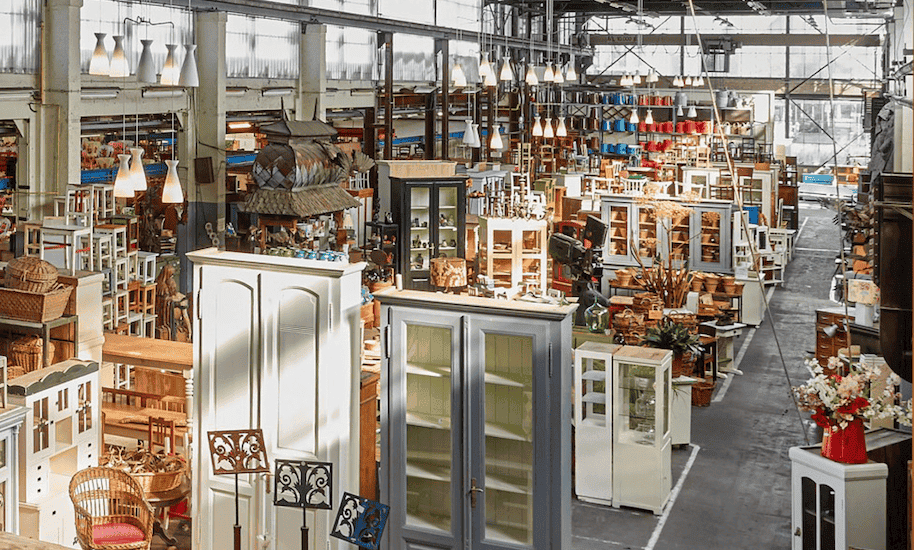 Van Dijk & Ko Vintage Furniture Hall in Amsterdam Noord