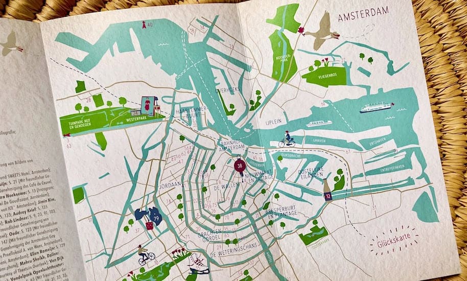 Plan de la ville d'Amsterdam