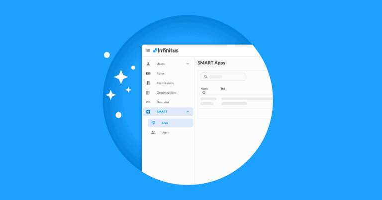 A graphic illustration of what the Infinitus app looks like launched from popular systems of record.