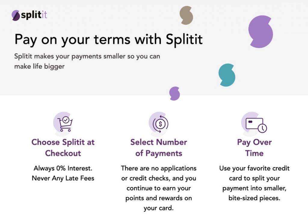 Pay on Your Terms with Splitit