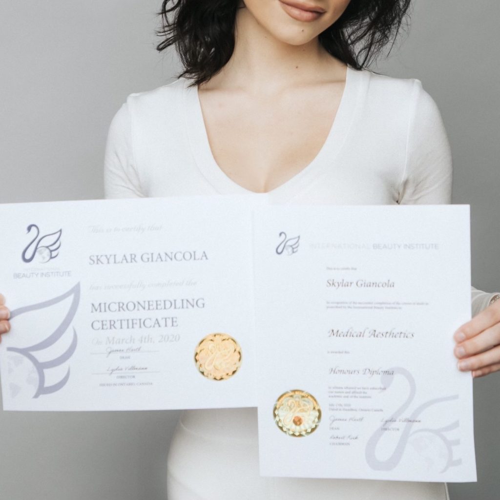 Skylar Giancola - Microneedling Certificate - Medical Aesthetics