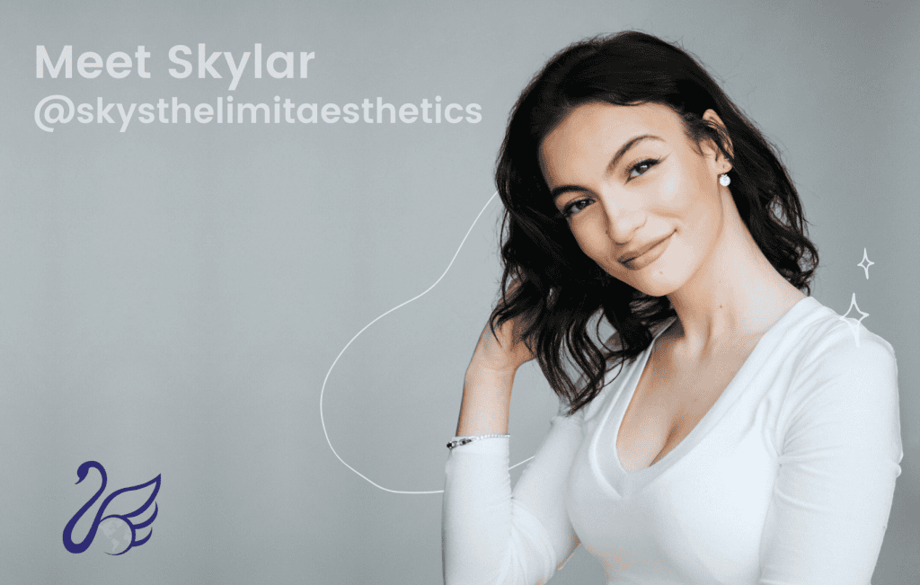 Skylar @skysthelimitaesthetics - Graduate of: Medical Aesthetics Diploma, Microneedling Certificate
