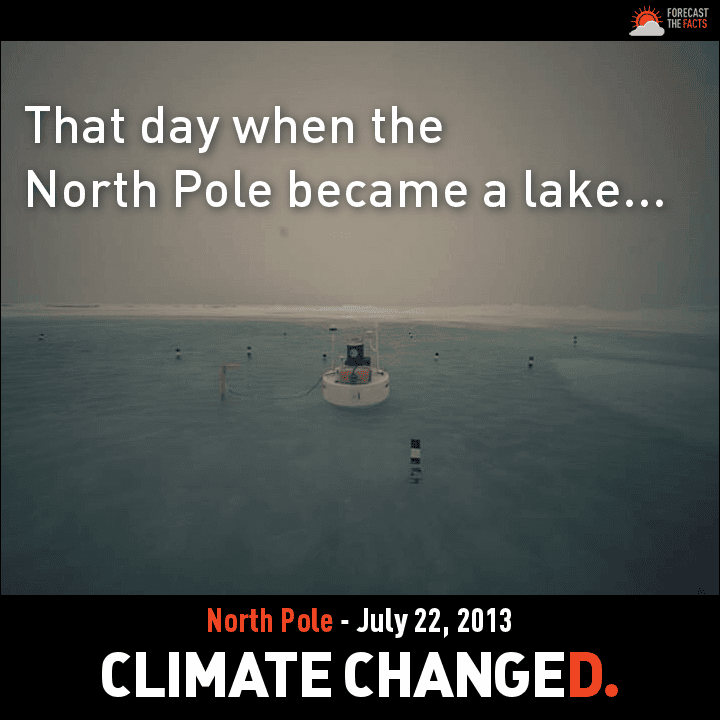Has Global Warming Turned the North Pole Into a Lake?