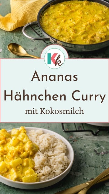 Ananas Hähnchen Curry Pinterest Pin