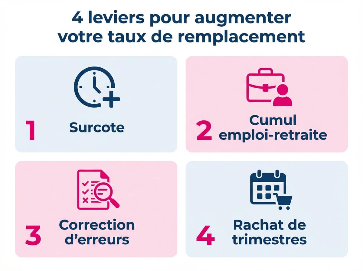 Les leviers pour augmenter son taux de remplacement