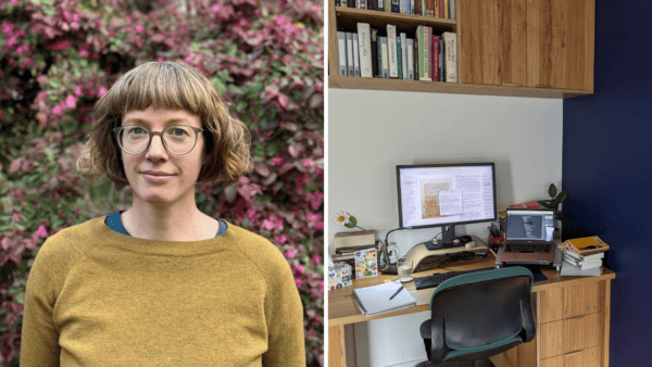Left: Melanie Joosten. Right: A study.