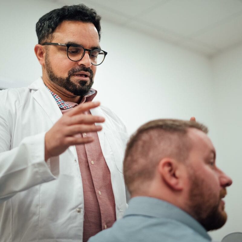 touching grafts after hair transplant