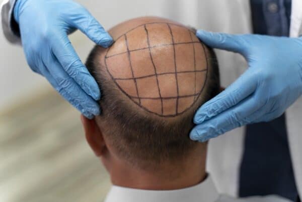 working out grafts for a hair transplant