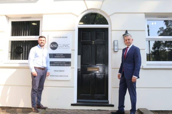 A photo of ksl staff outside KSL clinic in kent