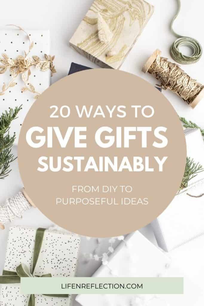 Zero Waste Gift Giving Ideas including eco friendly gifts for her, him, and everyone on your list - no matter the occasion!