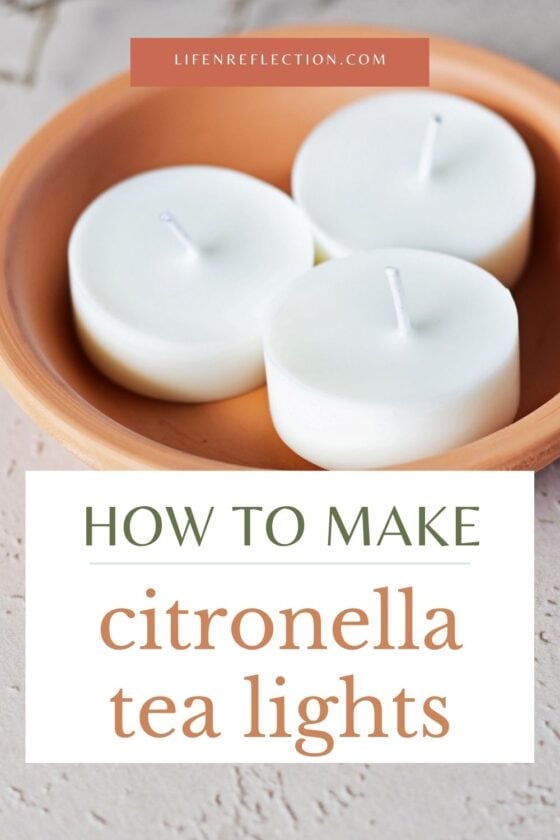 Easy Outdoor Citronella Tea Light Candles