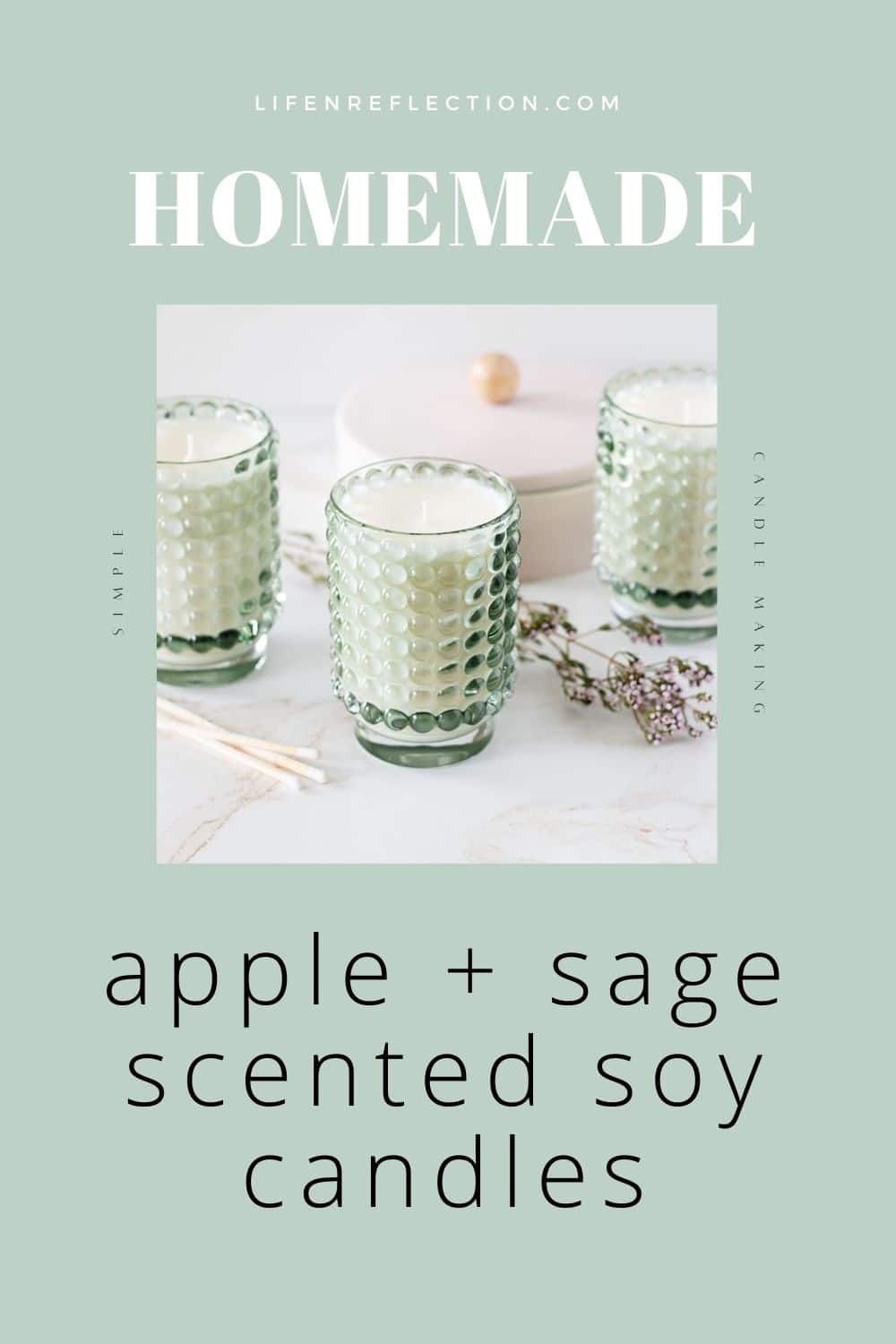 Apple Sage Scented Candles DIY