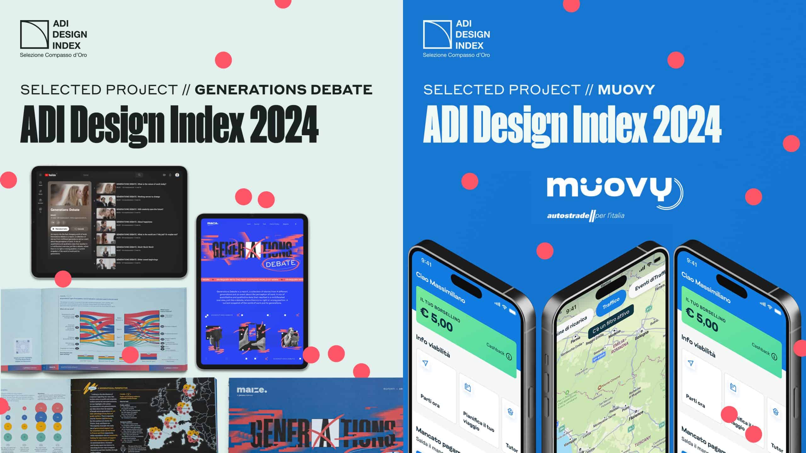 Once again, two MAIZE projects have earned a place in the prestigious ADI Design Index 2024