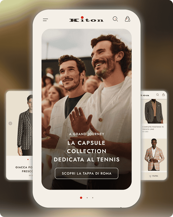Kiton.it e-commerce redesign for conversion and positioning
