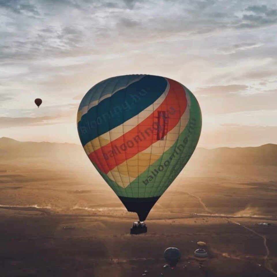 hot air balloon ride marrakech aerial view