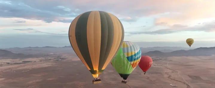 hot air balloon ride marrakech basket view