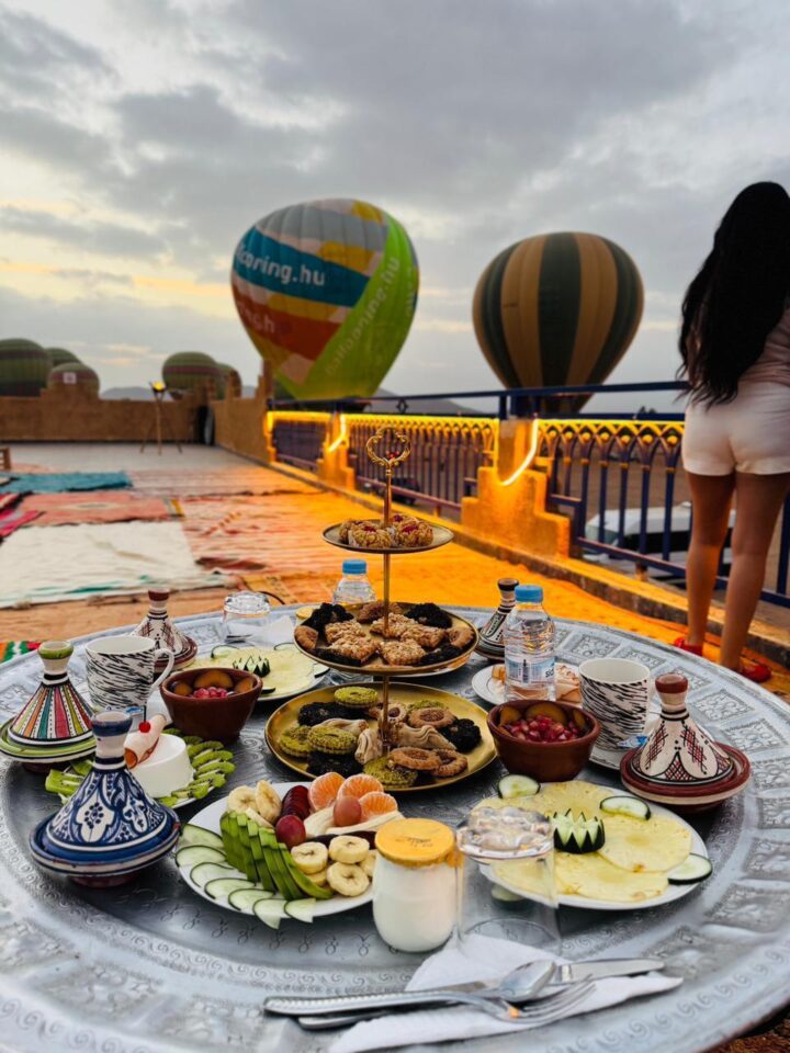 hot air balloon ride marrakech champagne toast