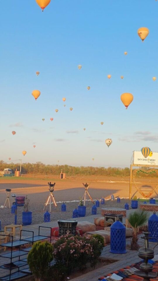 hot air balloon ride marrakech golden hour