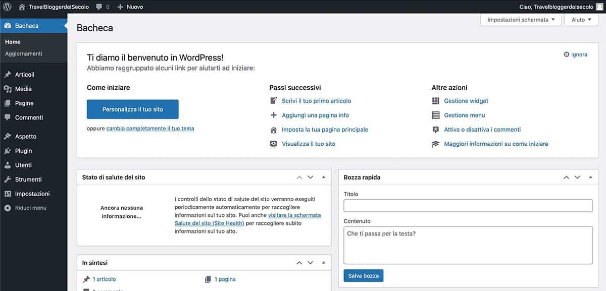 Bacheca Wordpress