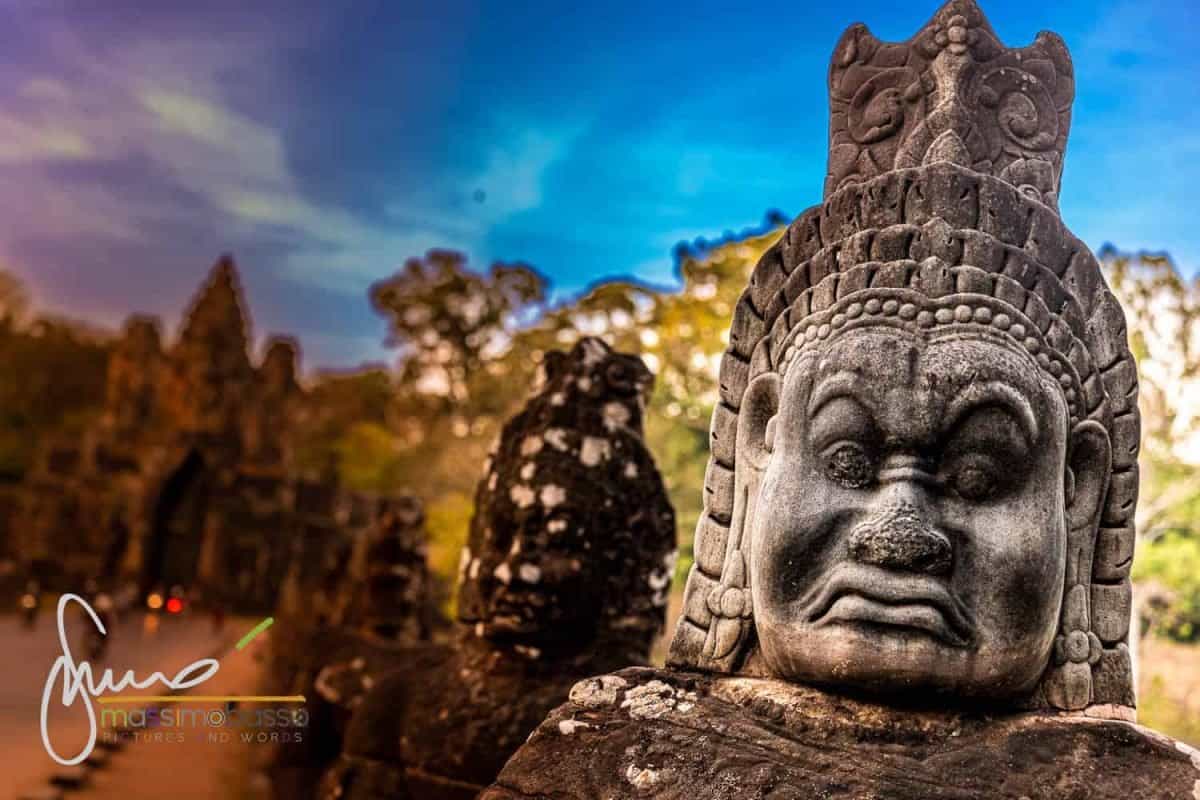 Angkor Thom Siem Reap Tempio In Cambogia Cambodia Temple 2