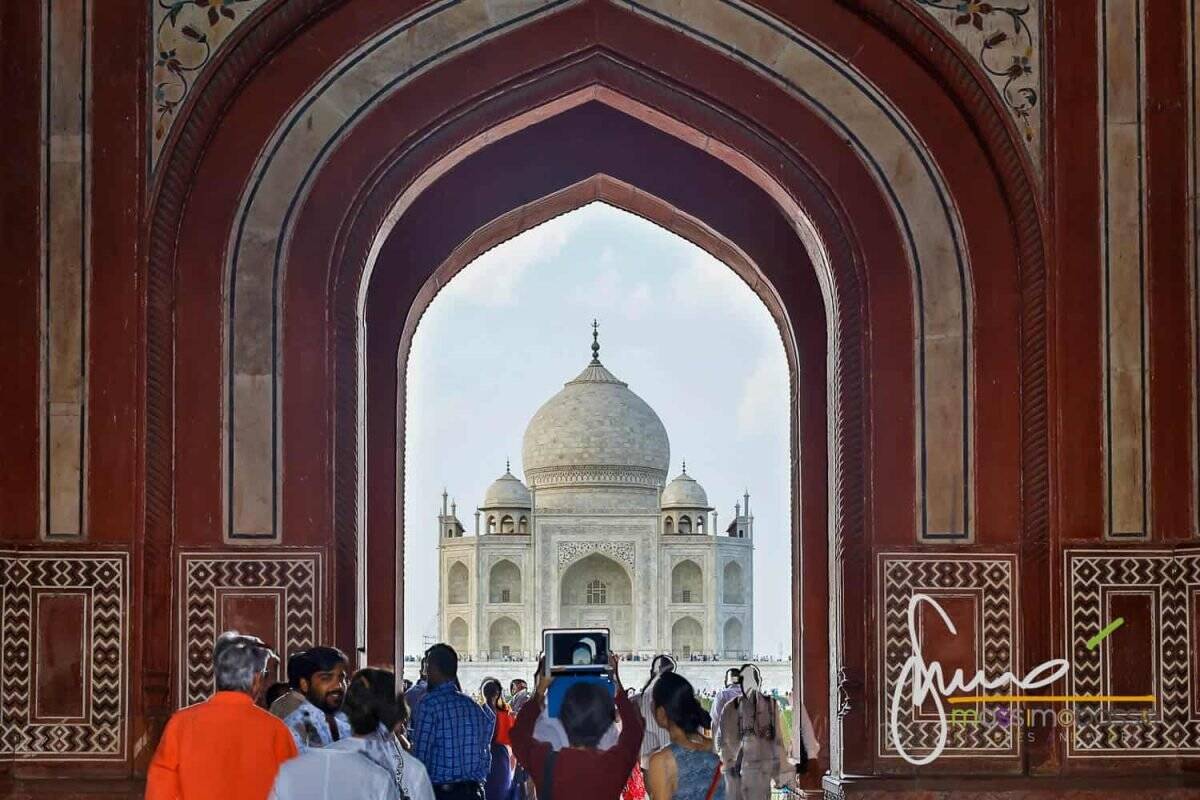 Taj Mahal Patrimonio Unesco Agra India Triangolo D'oro 104
