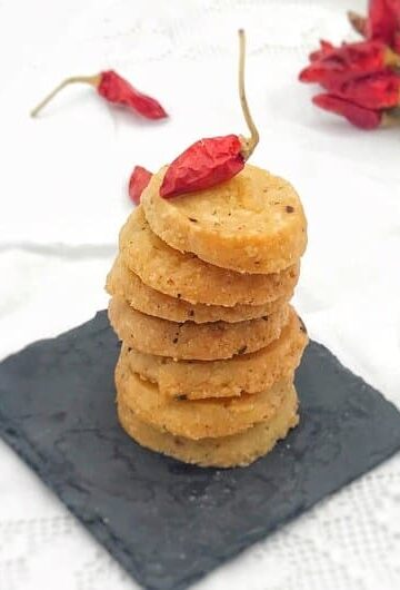 sablés apéritifs parmesan et piment d'Espelette