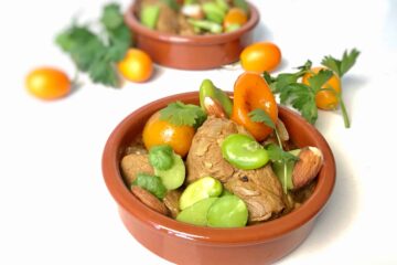 tajine d'agneau et kumquats confits, la photo du régal en sucré salé