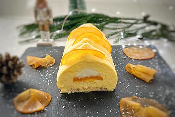 Une bûche exotique tout en fraîcheur parfaite pour terminer un repas festif et copieux