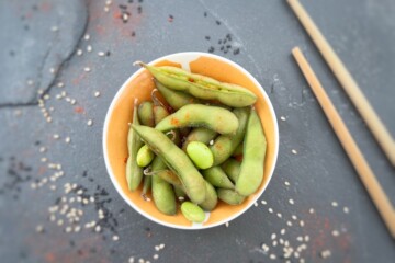 de délicieux edamame pour l'apéro